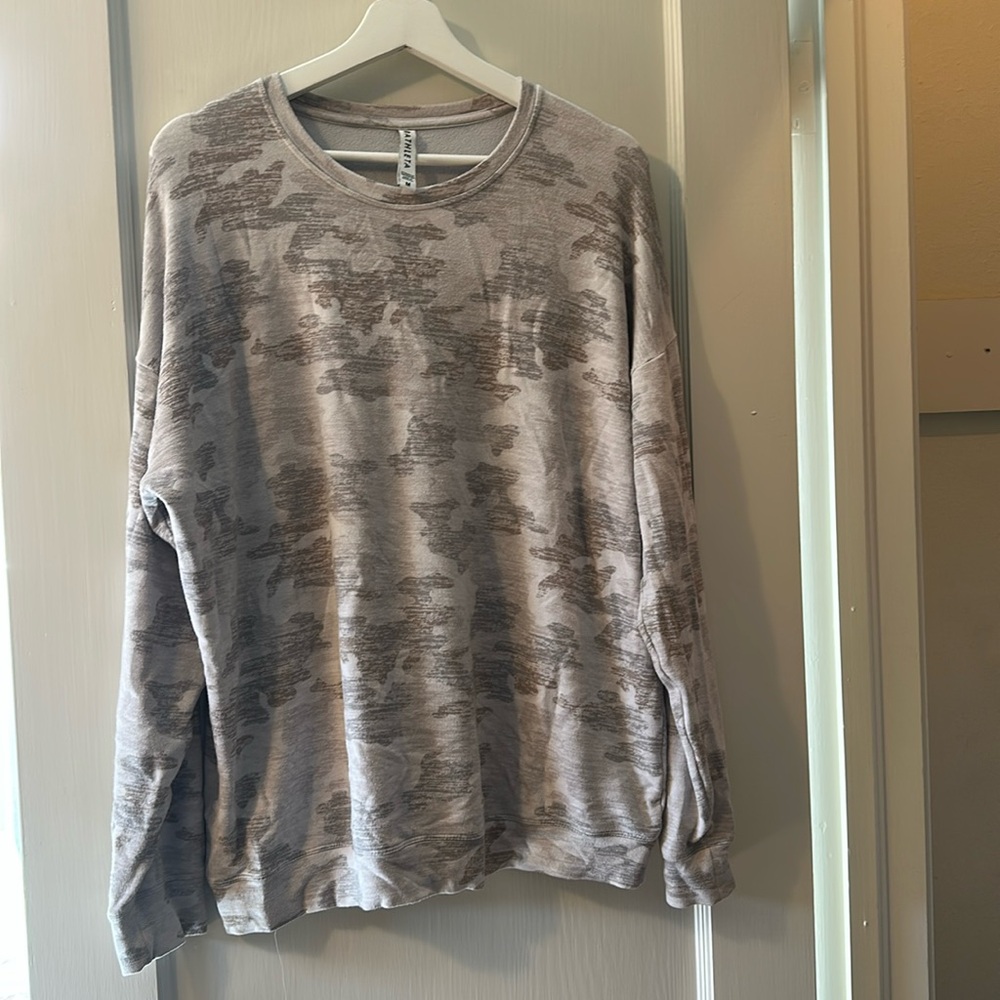 Athleta Camo Coaster Luxe Sweatshirt